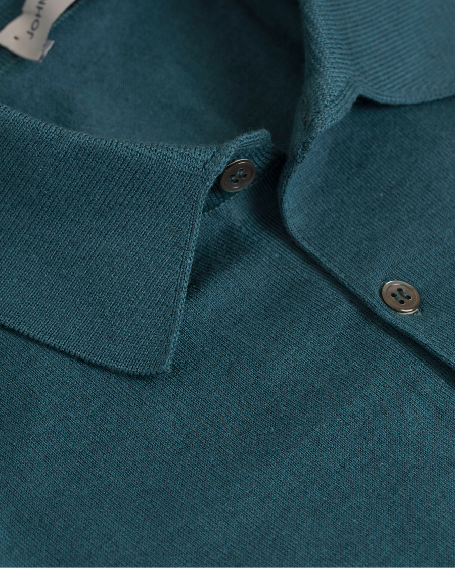Herre | Pikéer | John Smedley | Adrian Slim Fit Sea Island Polo Brunswick Green