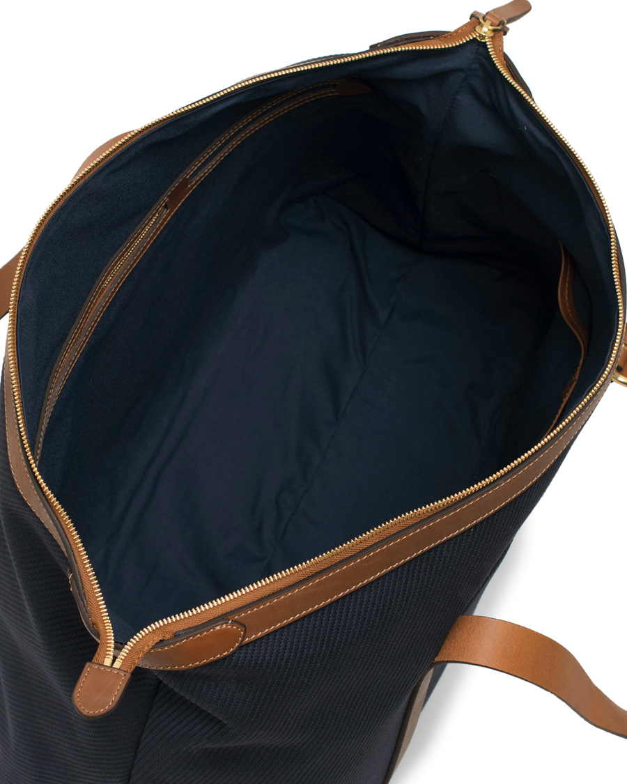 Herre | Mismo Holdall Canvas Weekendbag Deep Navy/Cuoio | Mismo | Holdall Canvas Weekendbag Deep Navy/Cuoio