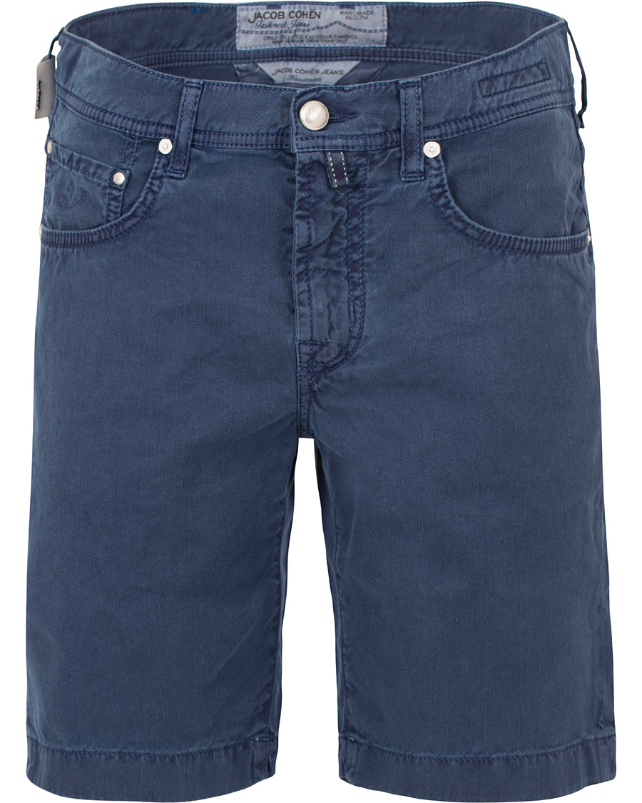 Herre | Shorts | Jacob Cohën | Jacob Cohen Linen/Cotton Shorts Blue