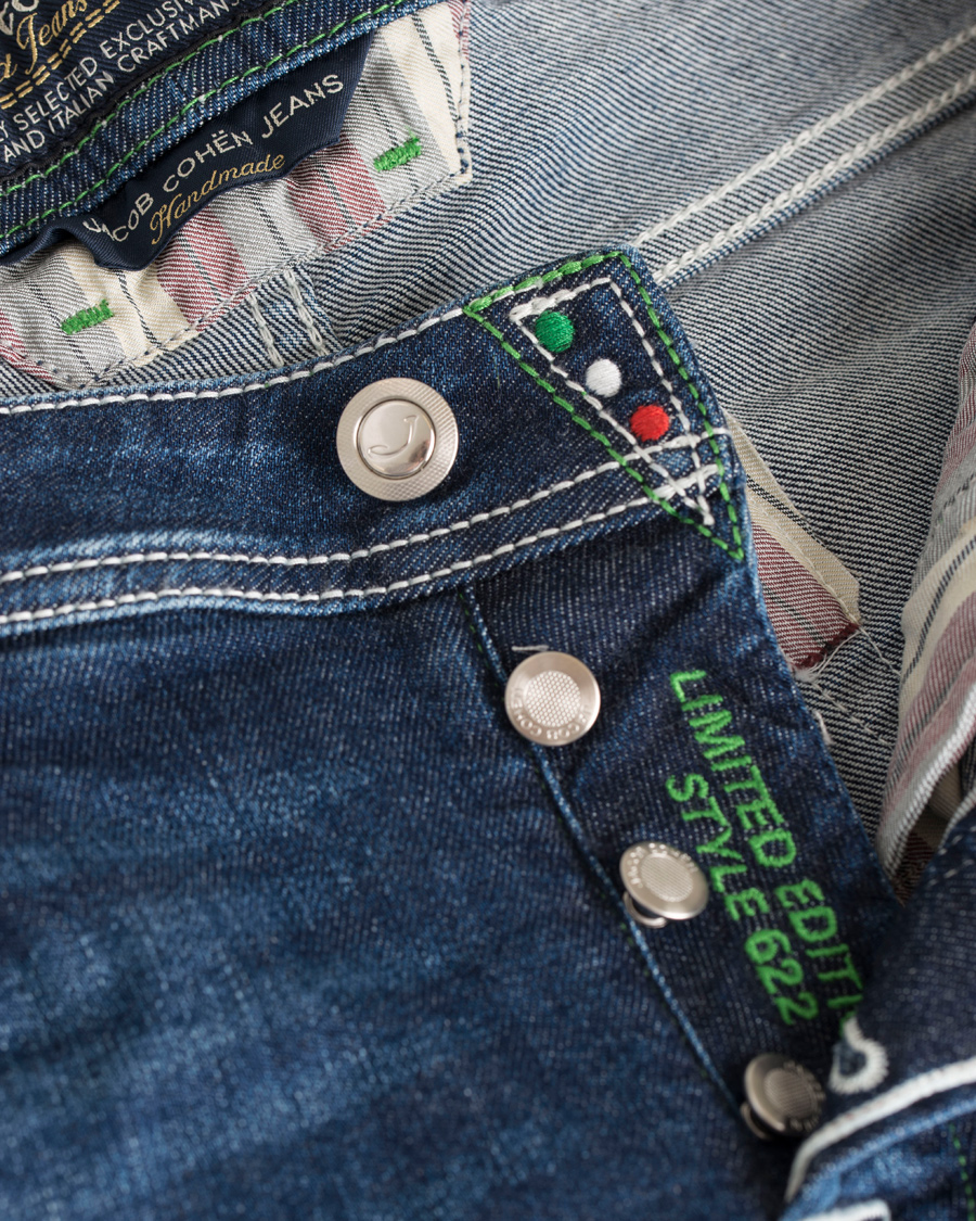 Herre | Jeans | Jacob Cohën | Jacob Cohen 622 Limited Edition Slim Jeans Mid Blue