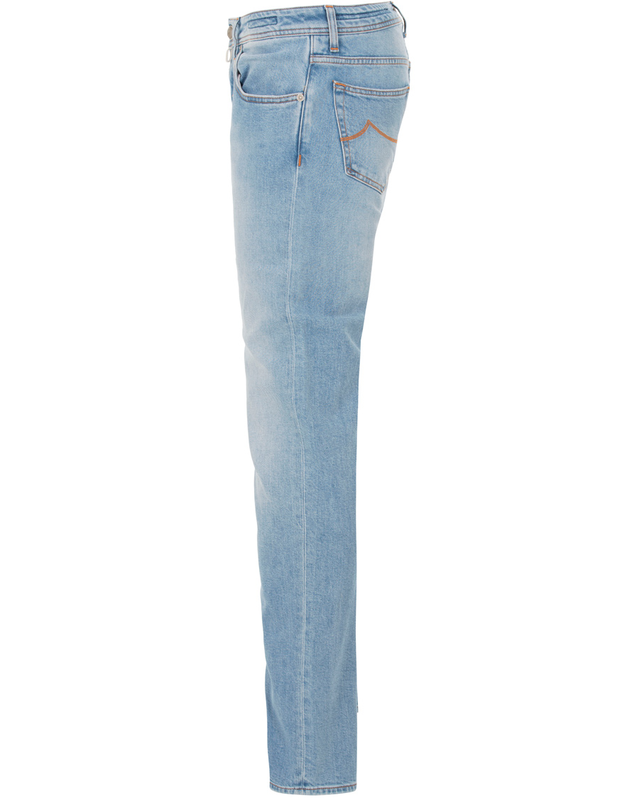 Herre | Jeans | Jacob Cohën | Jacob Cohen 622 Washed Slim Jeans Light Blue