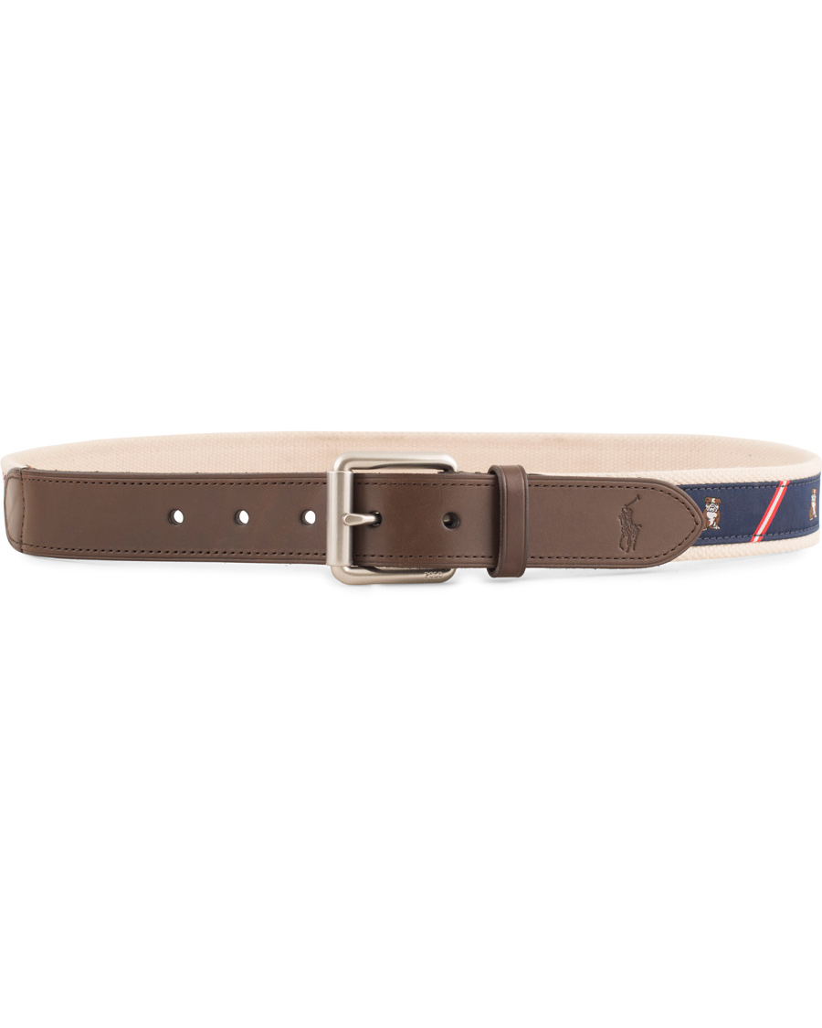 Herre | Polo Ralph Lauren Bulldog Print Belt Navy | Polo Ralph Lauren | Bulldog Print Belt Navy