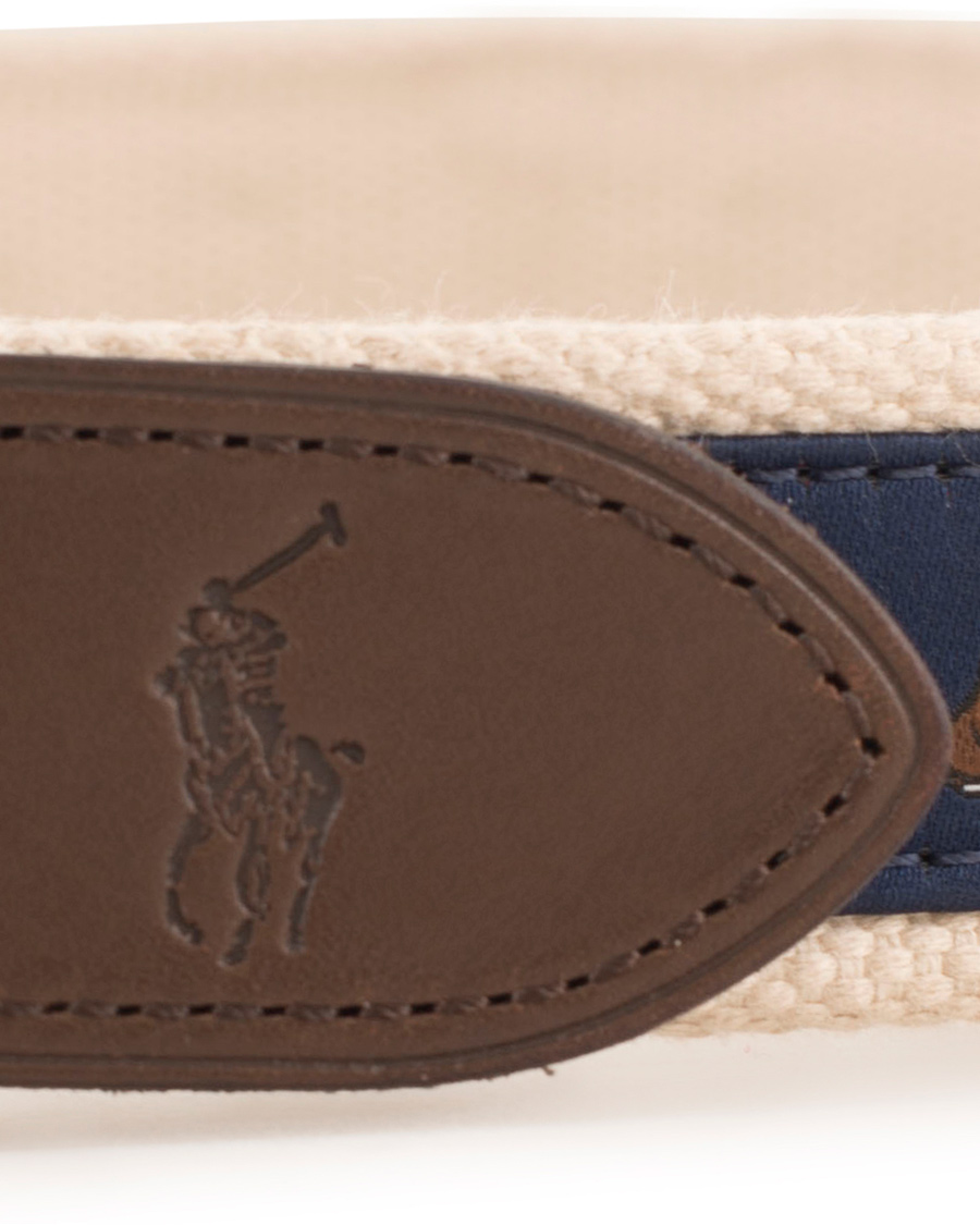 Herre | Polo Ralph Lauren Bulldog Print Belt Navy | Polo Ralph Lauren | Bulldog Print Belt Navy