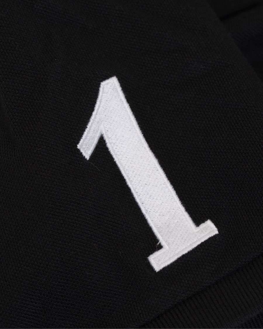 Herre | Pikéer | Polo Ralph Lauren | Custom Fit Big Pony Diagonal Stripe Polo Black/White
