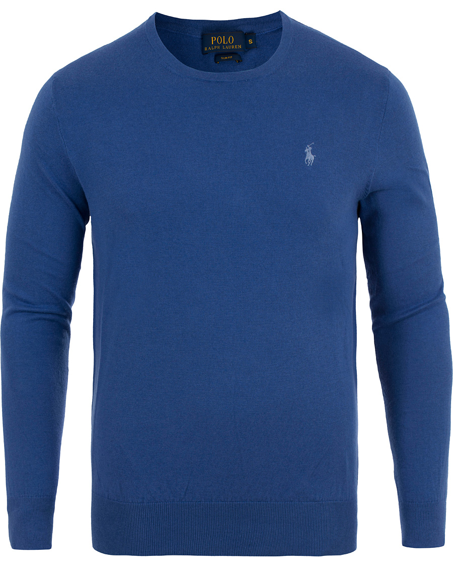 Herre | Gensere | Polo Ralph Lauren | Slim Fit Cotton Crew Neck Pullover Blue Legacy