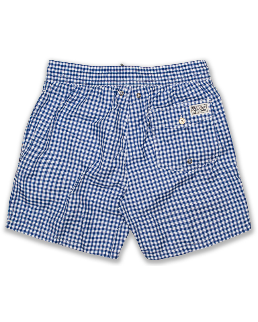Herre | Badeshorts | Polo Ralph Lauren | Traveler Gingham Swimtrunks Pure Sapphire