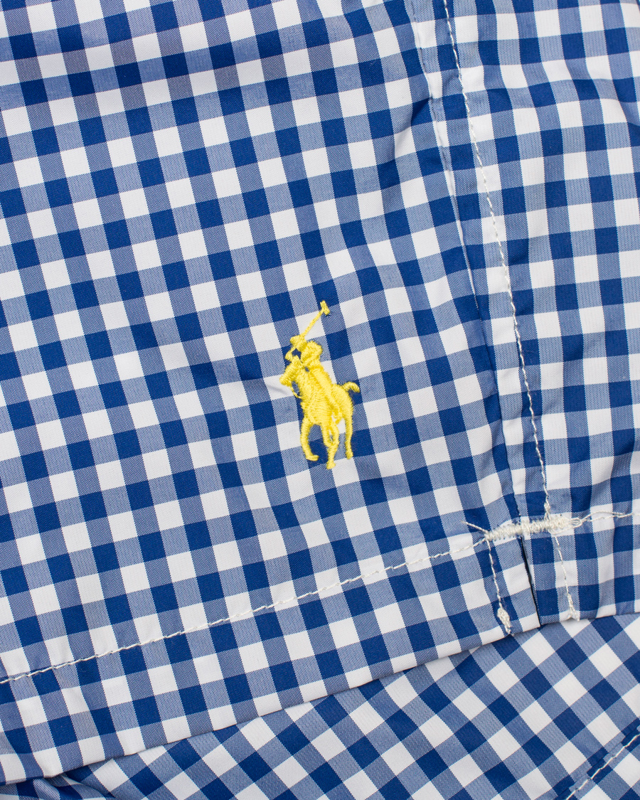 Herre | Badeshorts | Polo Ralph Lauren | Traveler Gingham Swimtrunks Pure Sapphire