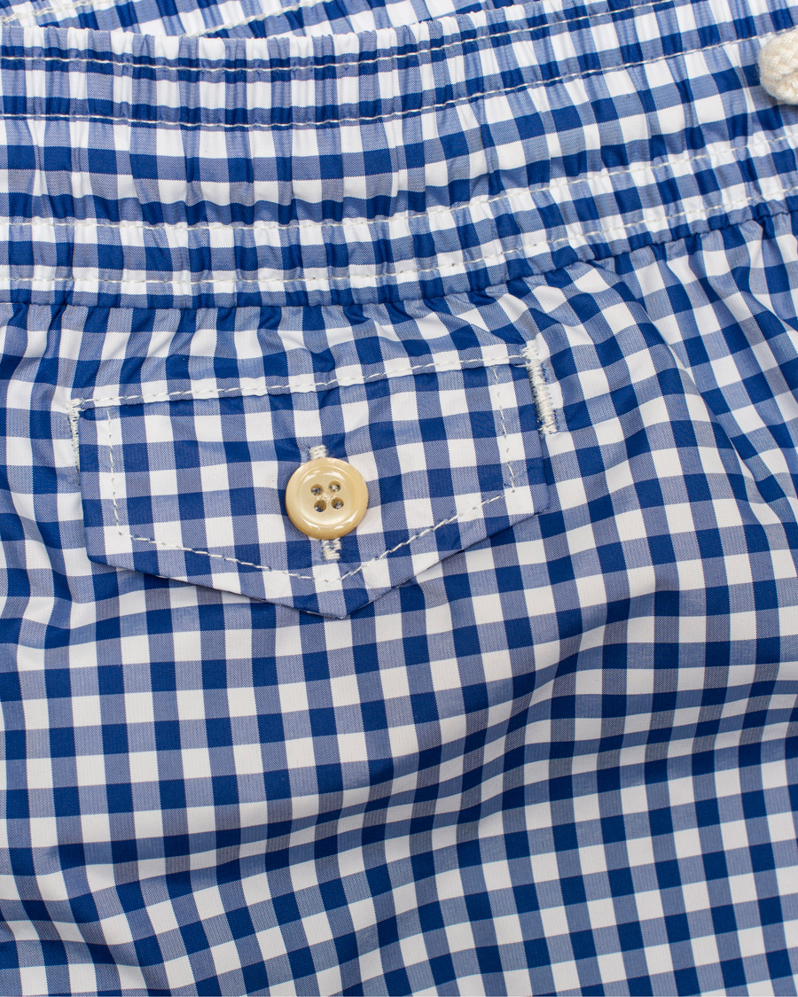 Herre | Badeshorts | Polo Ralph Lauren | Traveler Gingham Swimtrunks Pure Sapphire