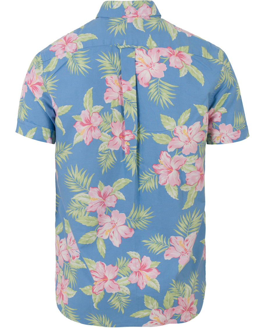 Herre | Skjorter | Polo Ralph Lauren | Slim Fit Oxford Short Sleeve Flower Shirt Pastal