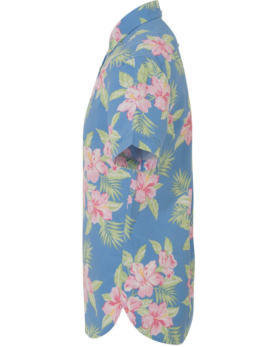 Herre | Skjorter | Polo Ralph Lauren | Slim Fit Oxford Short Sleeve Flower Shirt Pastal