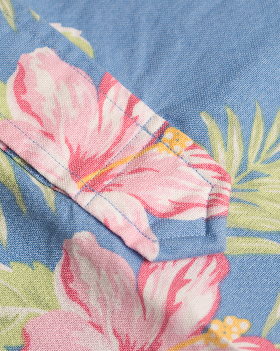 Herre | Skjorter | Polo Ralph Lauren | Slim Fit Oxford Short Sleeve Flower Shirt Pastal