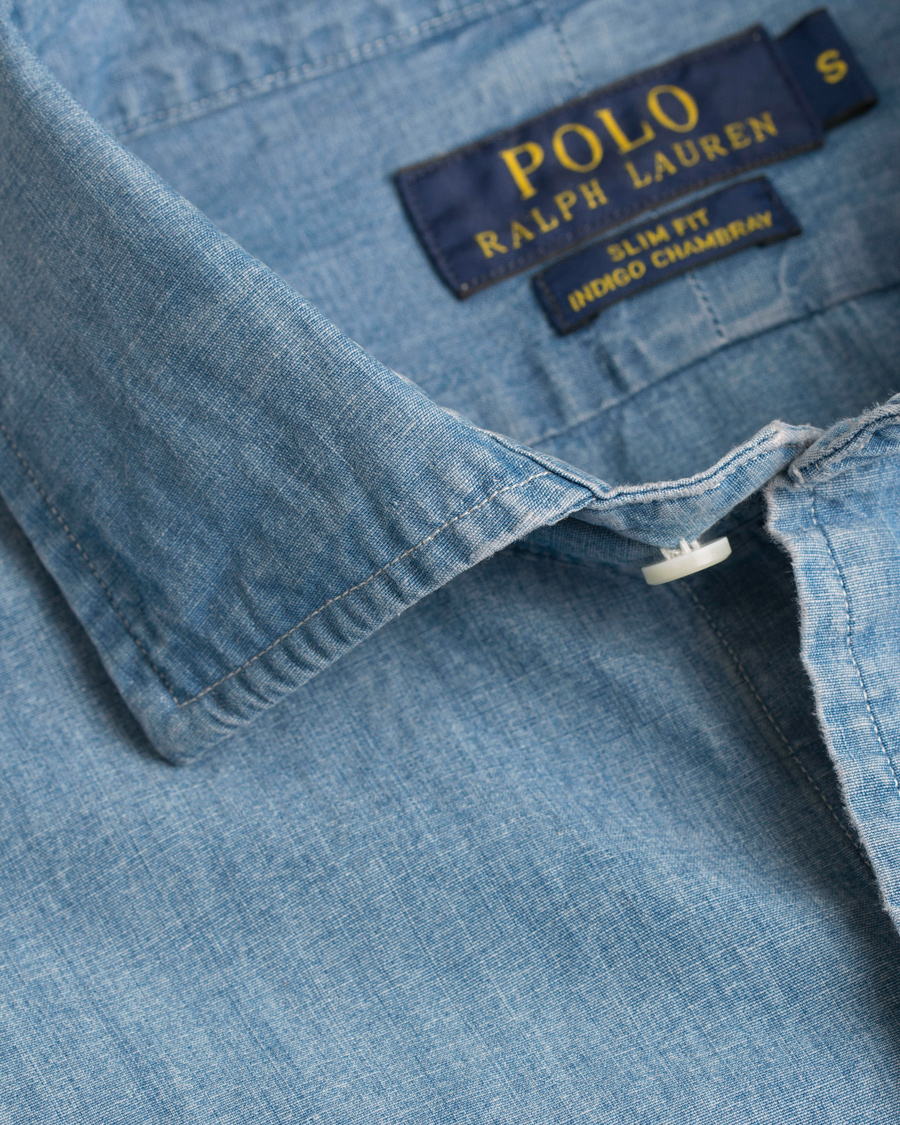 Herre | Skjorter | Polo Ralph Lauren | Slim Fit Chambray Shirt Indigo