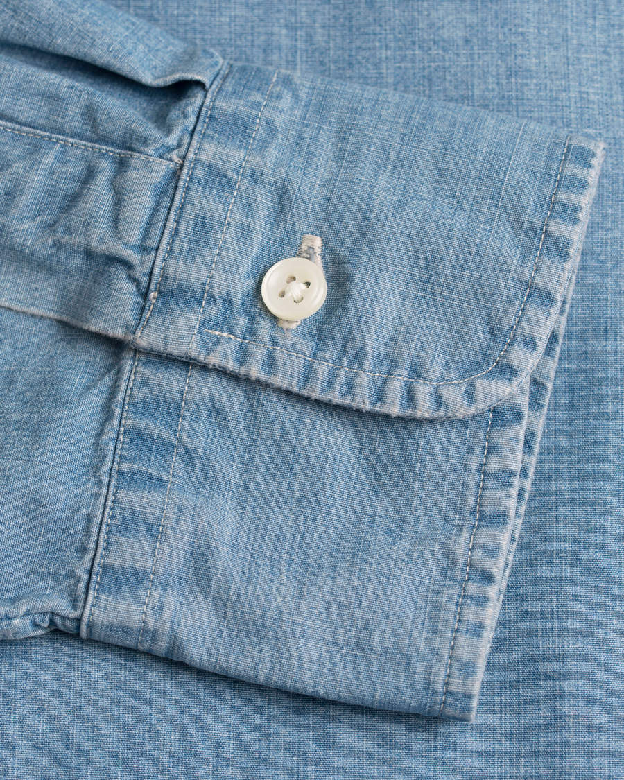 Herre | Skjorter | Polo Ralph Lauren | Slim Fit Chambray Shirt Indigo