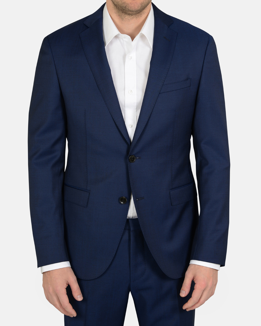 Herre | Dresser | BOSS BLACK | BOSS Reyno/Wave Wool Suit Dark Blue