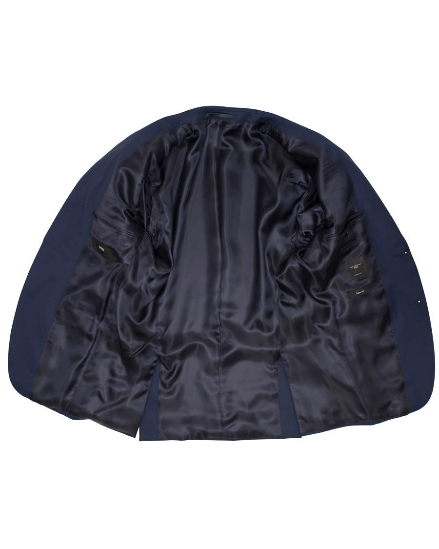 Herre | Dresser | BOSS BLACK | BOSS Reyno/Wave Wool Suit Dark Blue