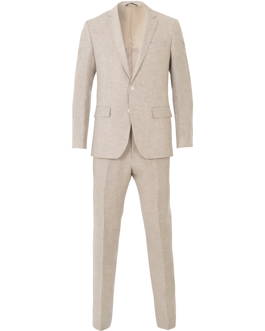 Herre | Dresser | BOSS BLACK | BOSS Hutson/Gander Linen Suit Natural