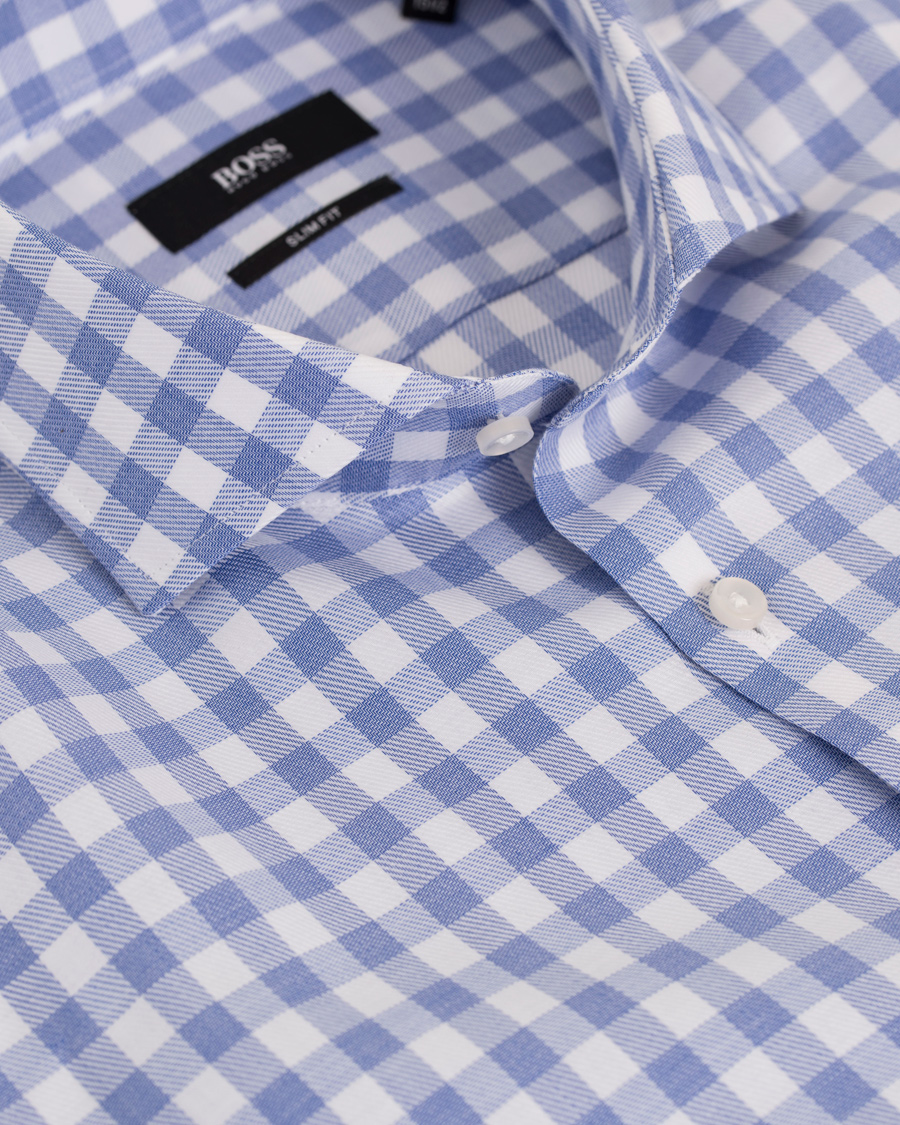 Herre | Skjorter | BOSS BLACK | BOSS Jason Slim Fit Check Shirt Blue
