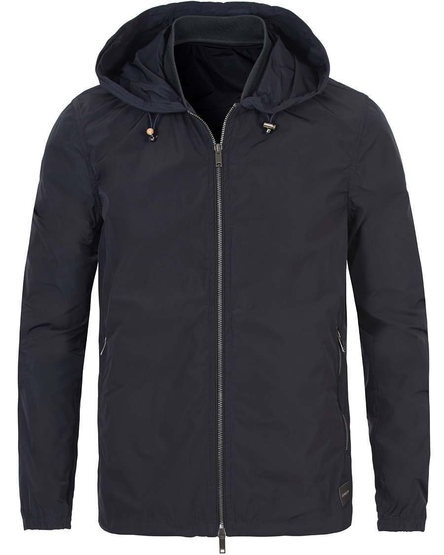 Herre | Jakker | Dondup | Hooded Nylon Jacket Navy