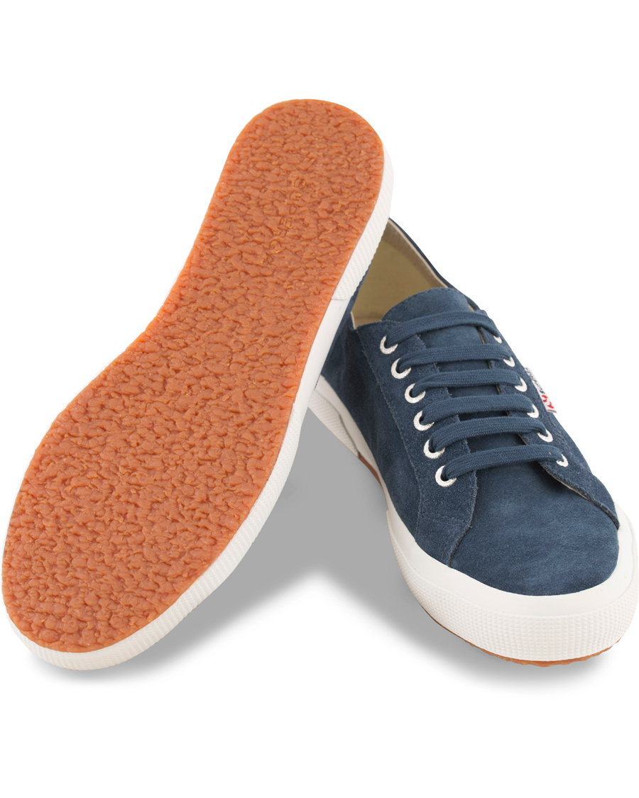 Herre | Superga Suede Sneaker Blue Night Shadow | Superga | Suede Sneaker Blue Night Shadow