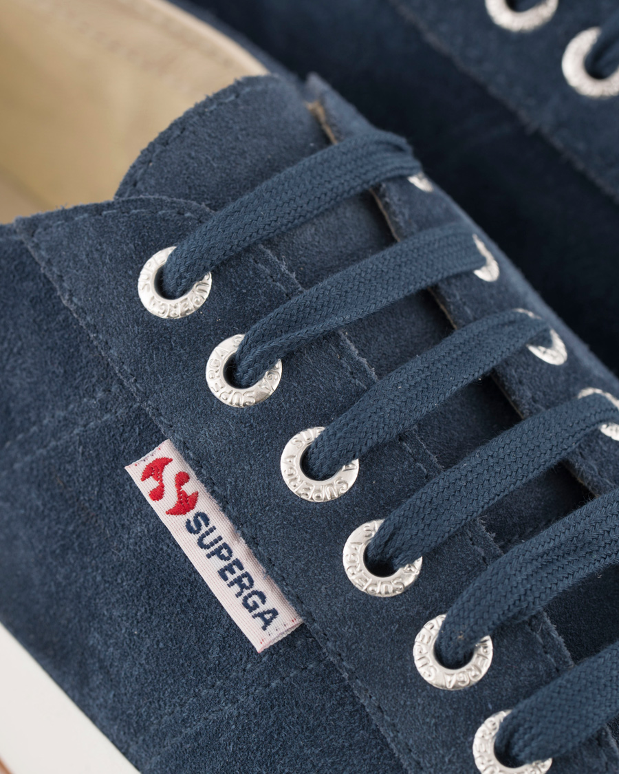 Herre | Superga Suede Sneaker Blue Night Shadow | Superga | Suede Sneaker Blue Night Shadow