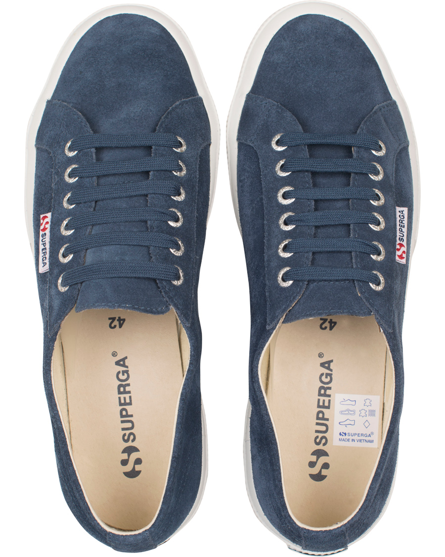Herre | Superga Suede Sneaker Blue Night Shadow | Superga | Suede Sneaker Blue Night Shadow