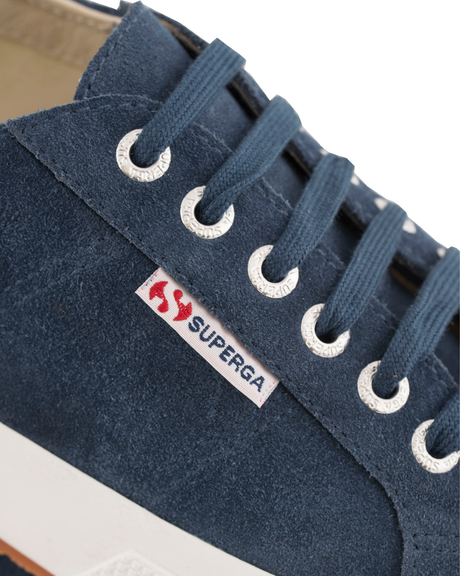 Herre | Superga Suede Sneaker Blue Night Shadow | Superga | Suede Sneaker Blue Night Shadow