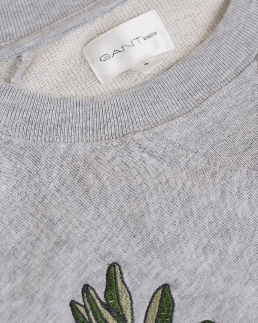 Herre | Gensere | GANT Rugger | The Embroidery Crew Sweatshirt Grey
