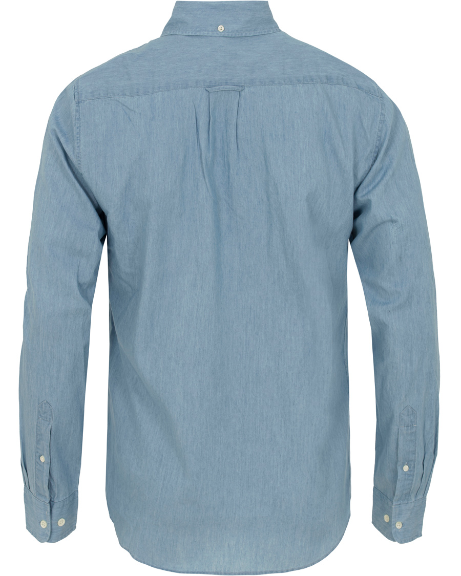Herre | Skjorter | GANT Rugger | Luxury Indigo Hugger Fit Shirt Light Indigo