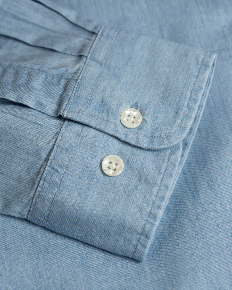 Herre | Skjorter | GANT Rugger | Luxury Indigo Hugger Fit Shirt Light Indigo