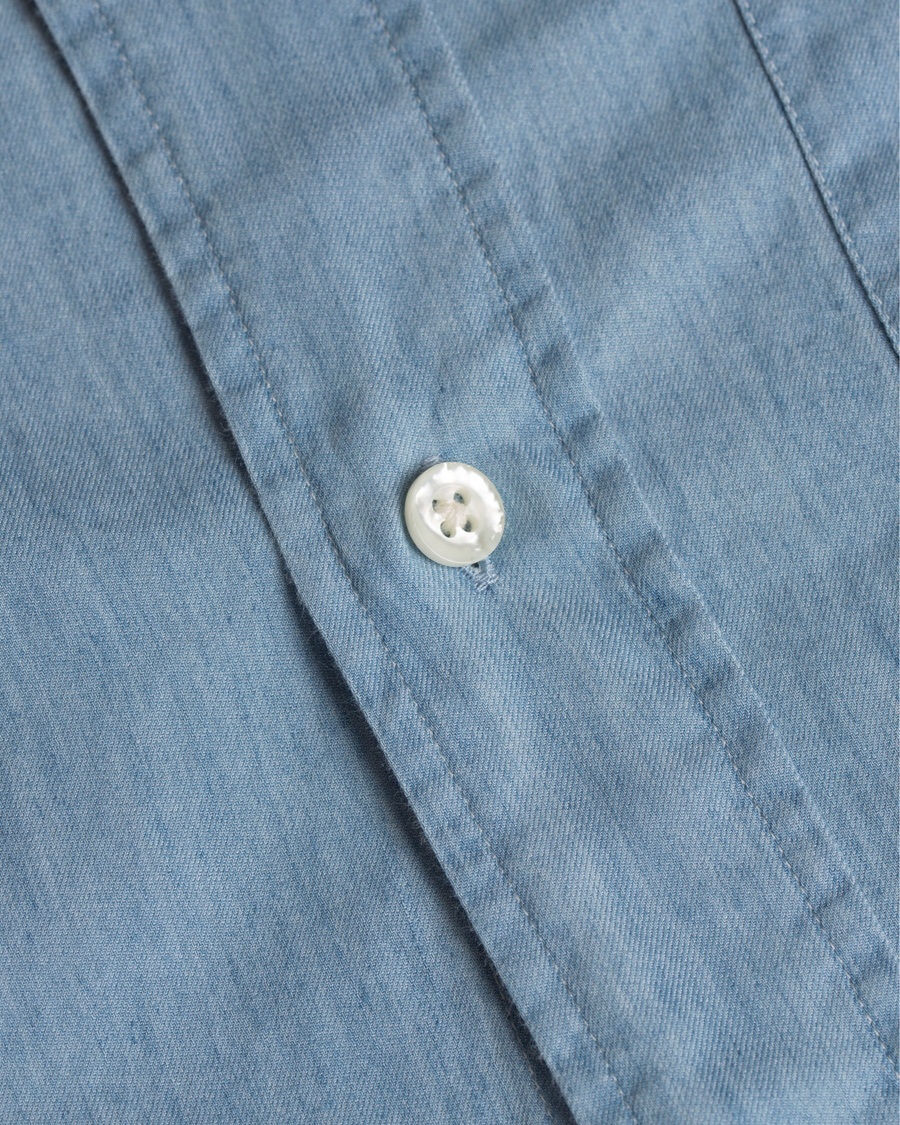 Herre | Skjorter | GANT Rugger | Luxury Indigo Hugger Fit Shirt Light Indigo