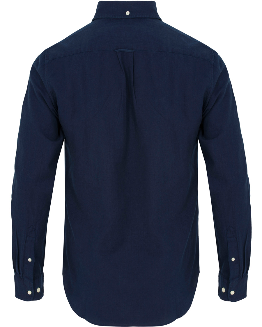 Herre | Skjorter | GANT Rugger | Indigo Oxford Hugger Fit Shirt Dark Indigo