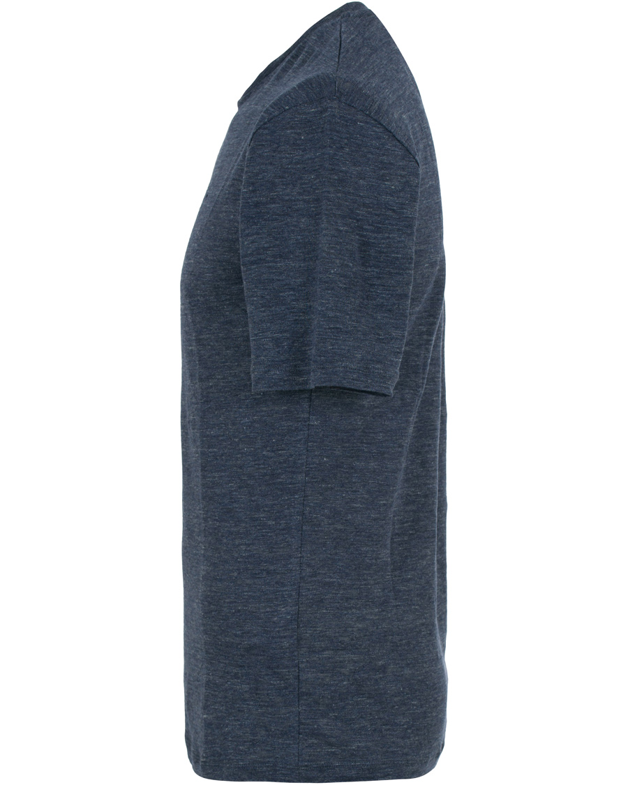 Herre | T-Shirts | GANT Diamond G | Délavé Linen Tee Persian Blue