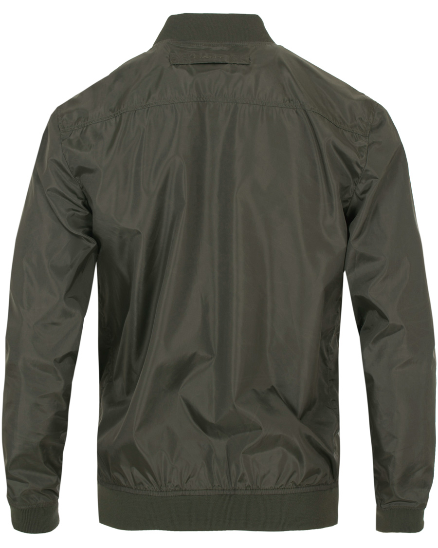 Herre | Jakker | GANT | Airy Nylon Bomber Jacket Pine Green