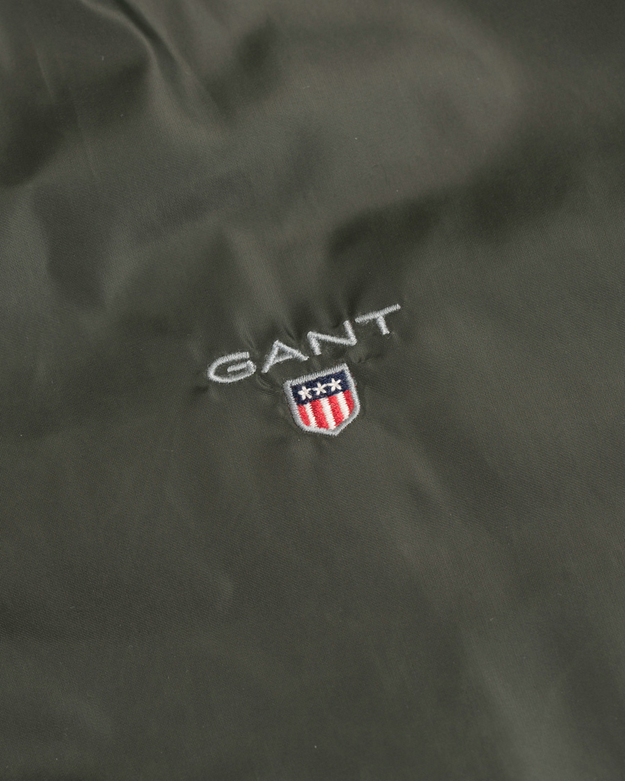 Herre | Jakker | GANT | Airy Nylon Bomber Jacket Pine Green