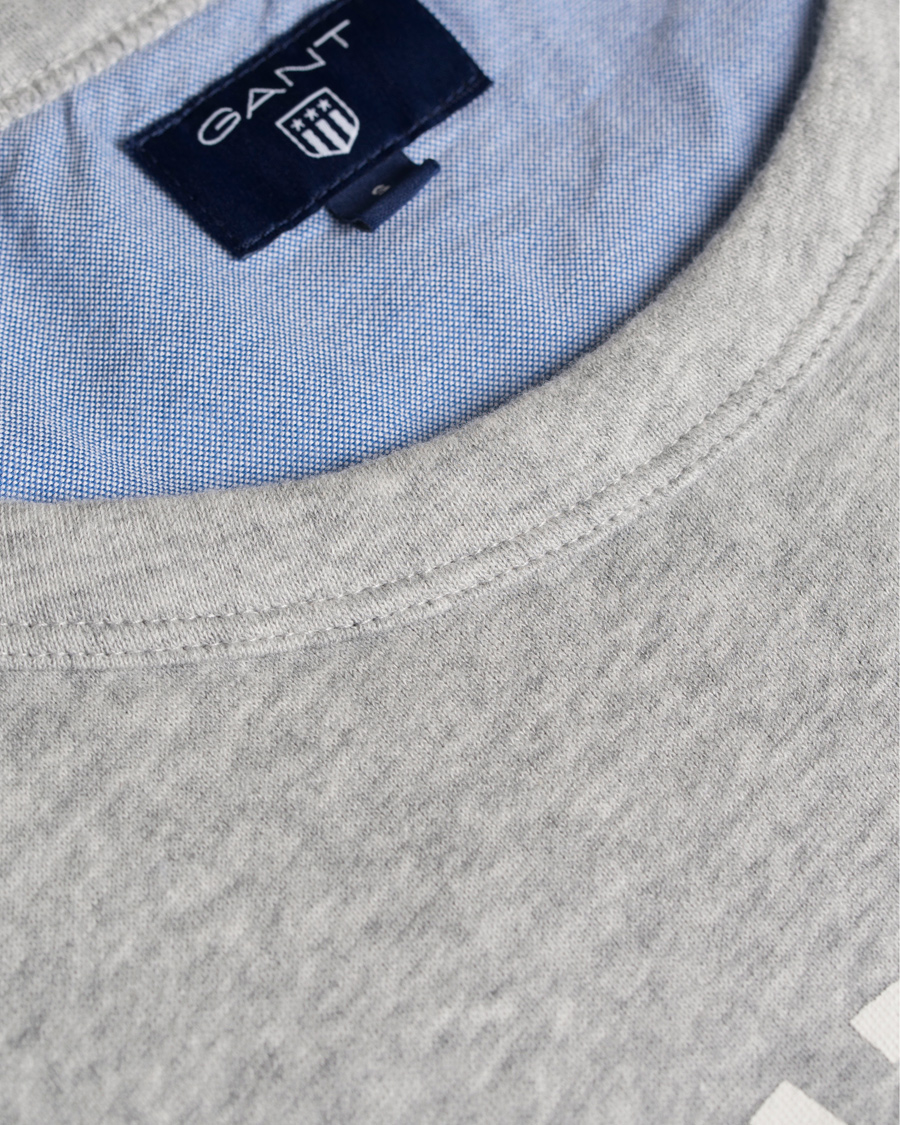 Herre | Gensere | GANT | New Haven Sweatshirt Grey Melange