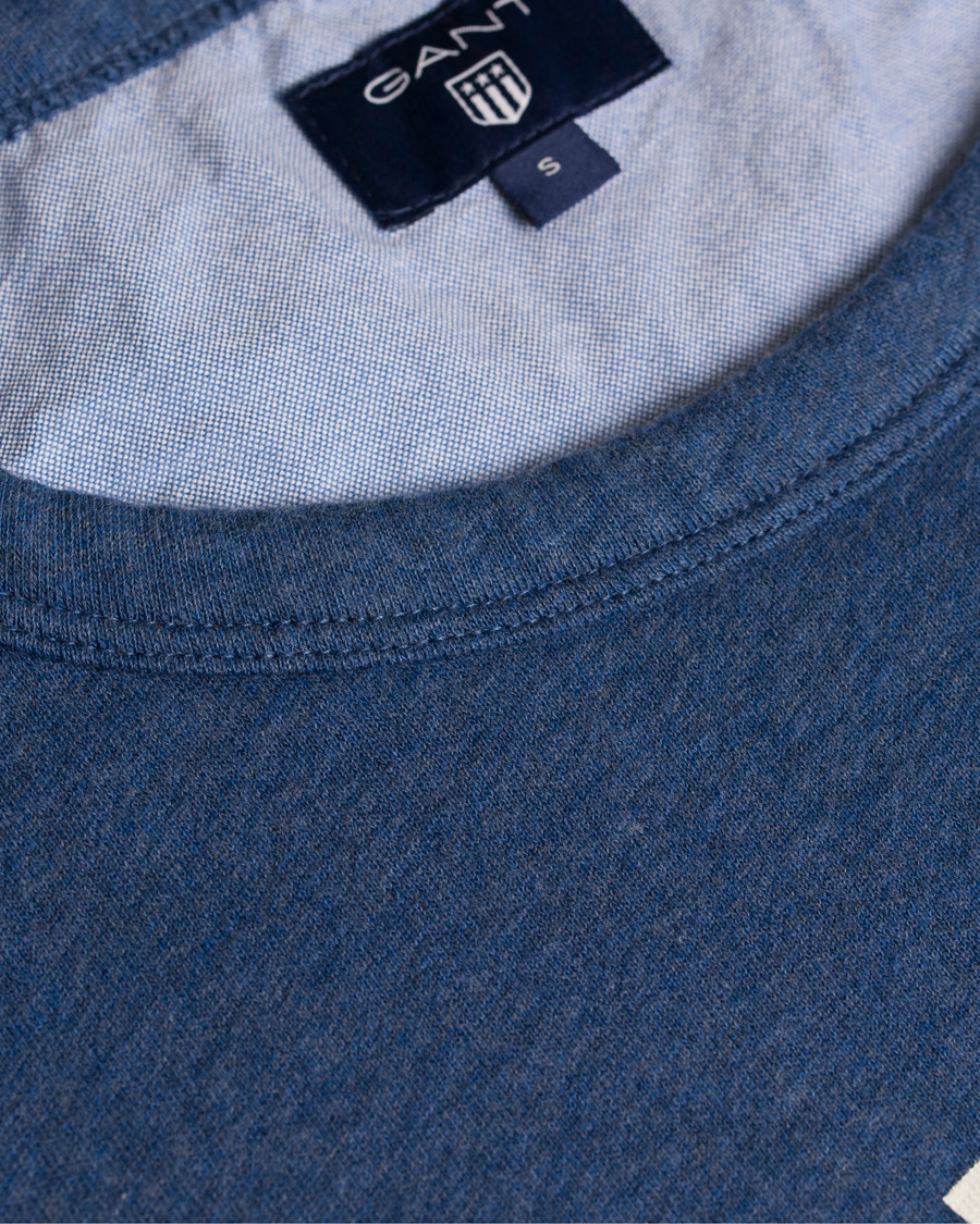 Herre | Gensere | GANT | New Haven Sweatshirt Blue Melange