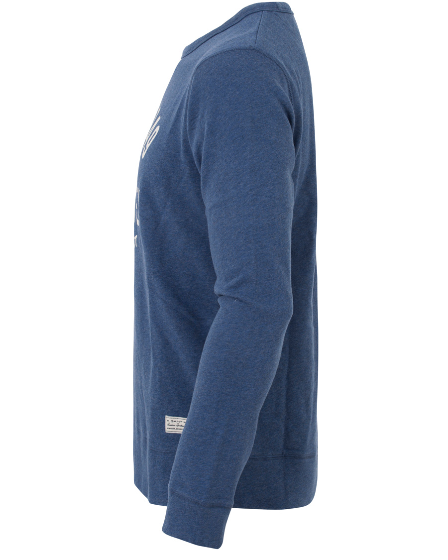 Herre | Gensere | GANT | New Haven Sweatshirt Blue Melange