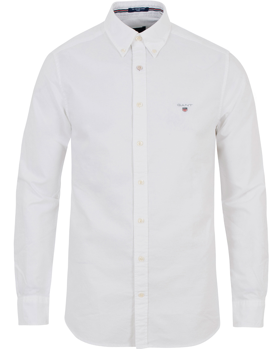 Herre | Skjorter | GANT | Fitted Body Oxford Shirt White