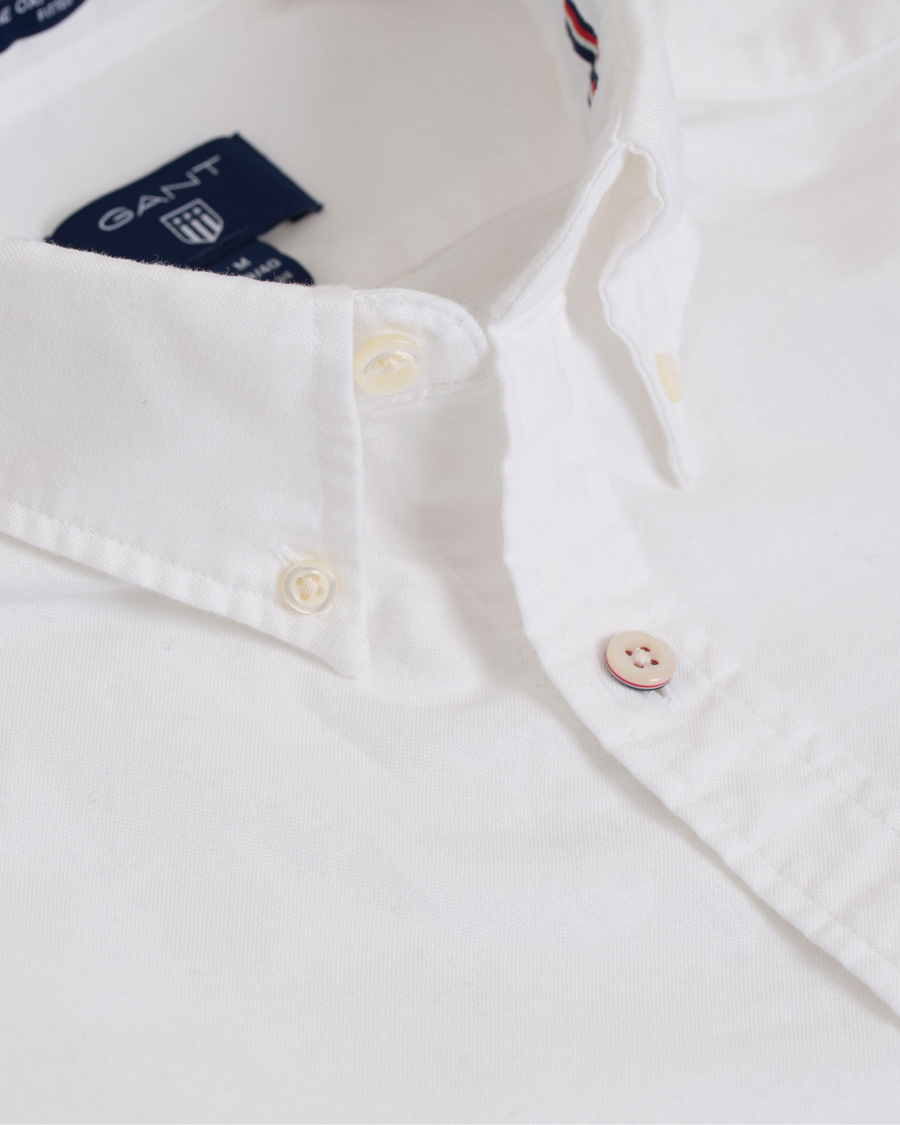 Herre | Skjorter | GANT | Fitted Body Oxford Shirt White