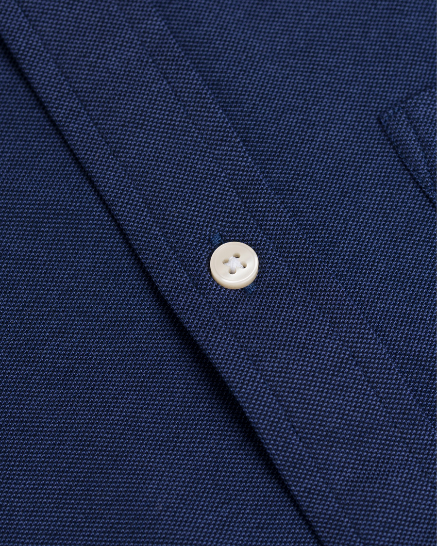 Herre | Skjorter | GANT | Fitted Body Tech Prep Pique Shirt Navy