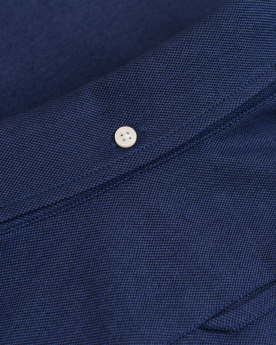 Herre | Skjorter | GANT | Fitted Body Tech Prep Pique Shirt Navy