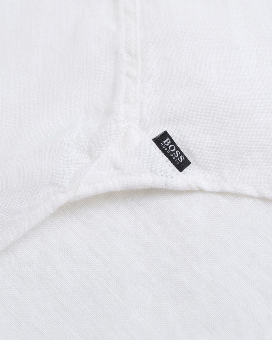 Herre | Skjorter | BOSS BLACK | BOSS Rab Linen Shirt White