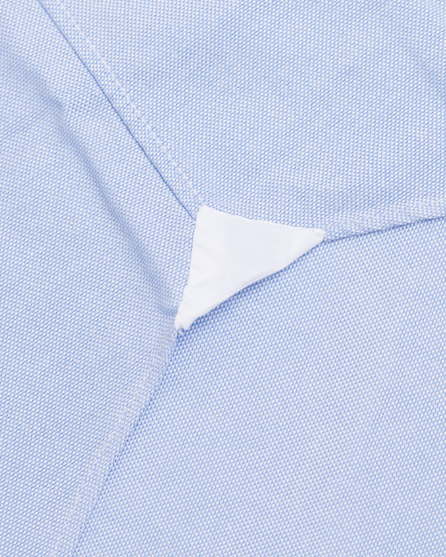 Herre | Skjorter | Finamore Napoli | Slim Fit Oxford Button Down Shirt Light Blue