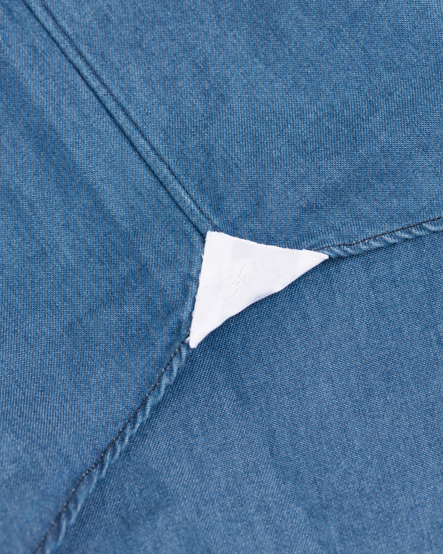 Herre | Skjorter | Finamore Napoli | Miami Popover Chambray Shirt Light Blue