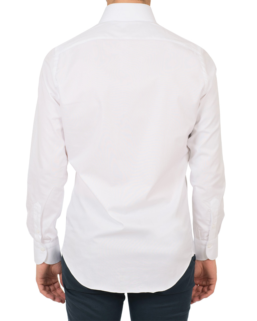 Herre | Skjorter | Finamore Napoli | Milano Slim Fit Poplin Shirt White