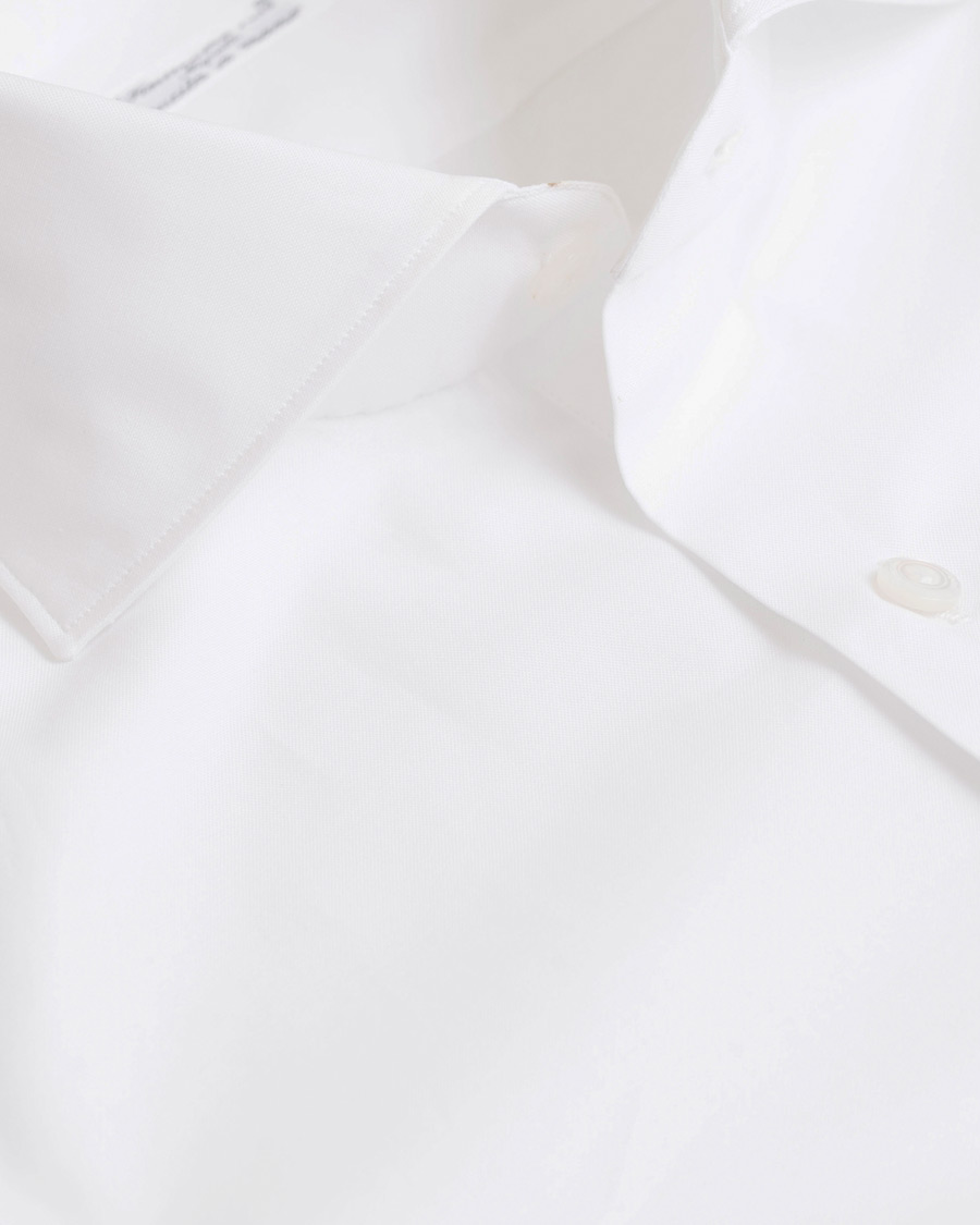 Herre | Skjorter | Finamore Napoli | Milano Slim Fit Poplin Shirt White