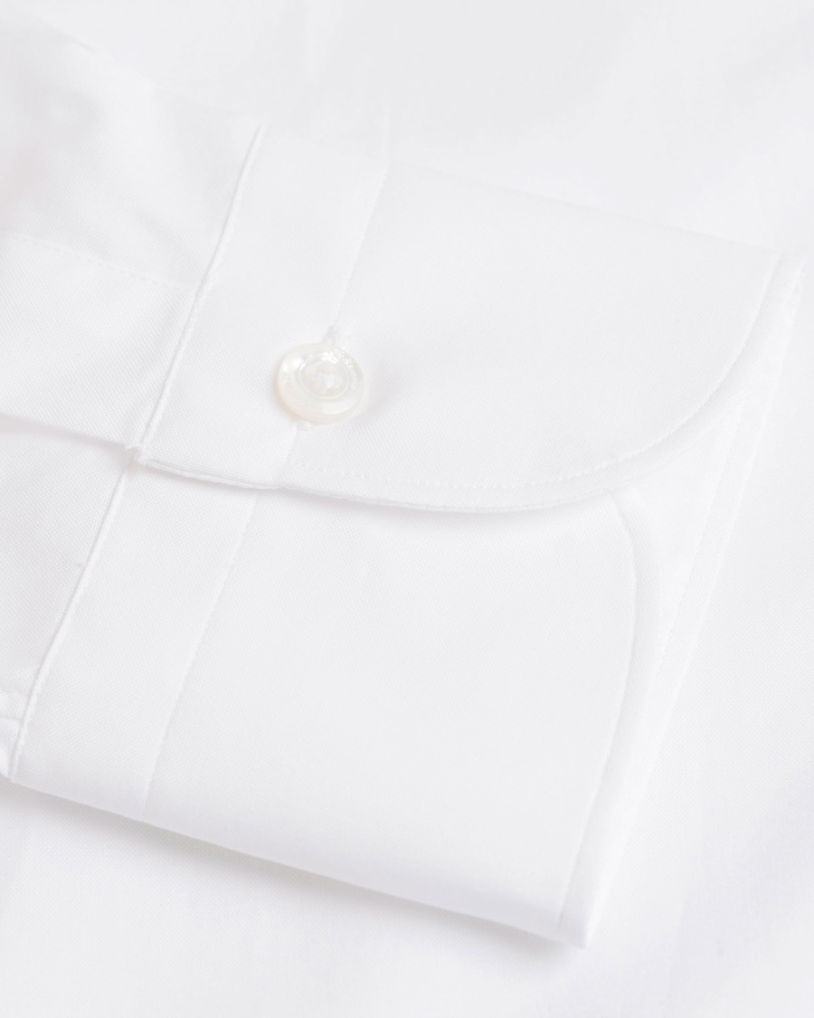 Herre | Skjorter | Finamore Napoli | Milano Slim Fit Poplin Shirt White
