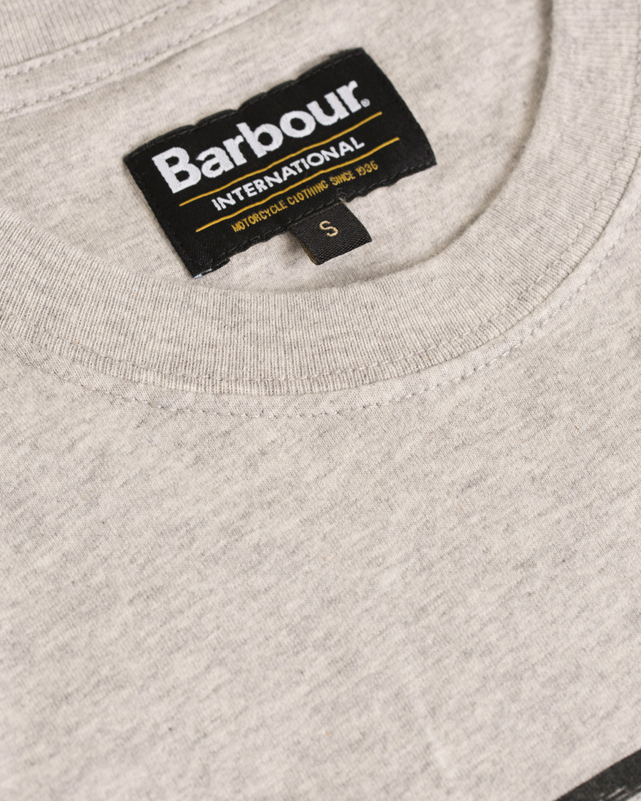 Herre | T-Shirts | Barbour International | Logo Tee Grey Marl