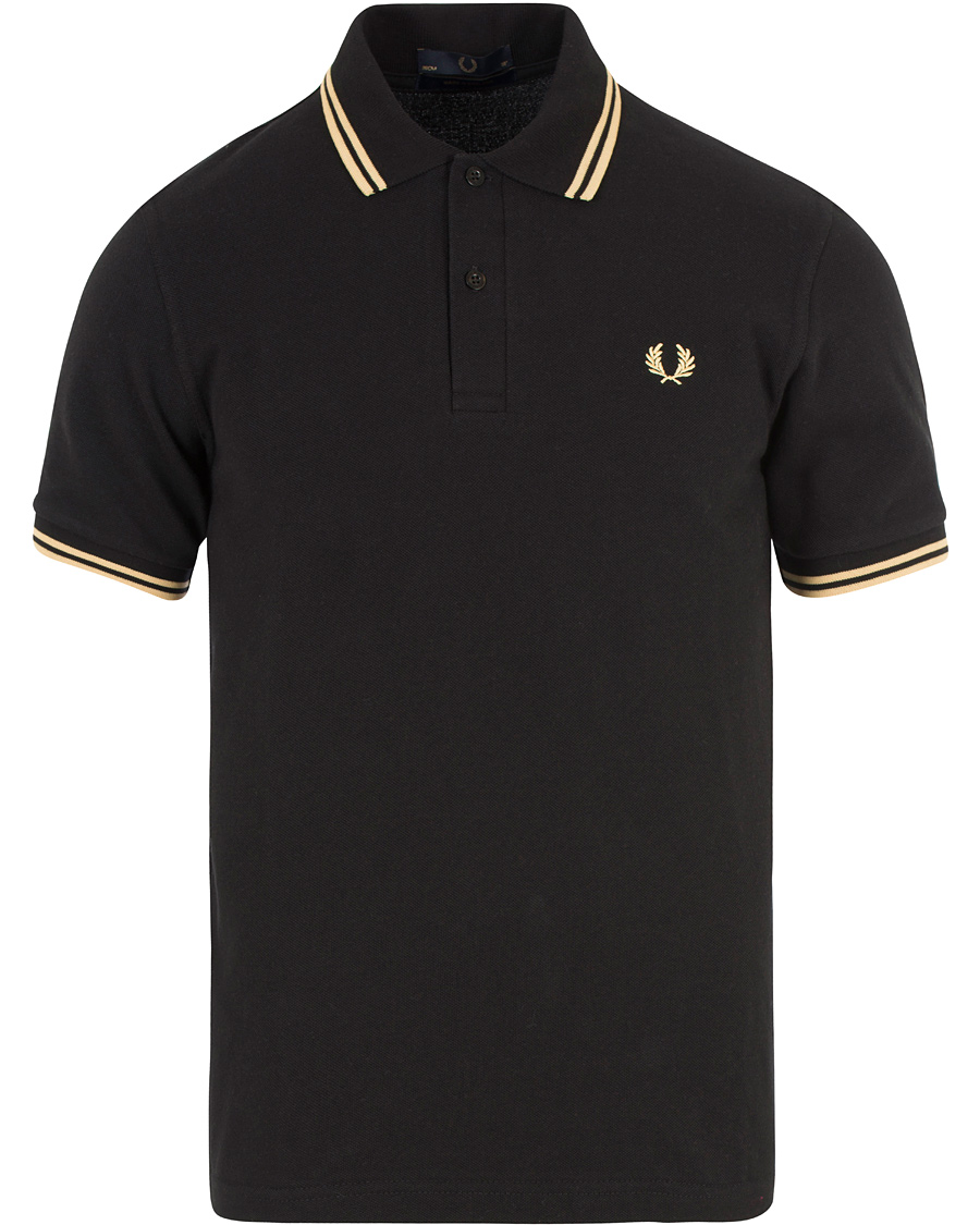 Herre | Pikéer | Fred Perry Reissues | Twin Tip Polo Black/Champagne
