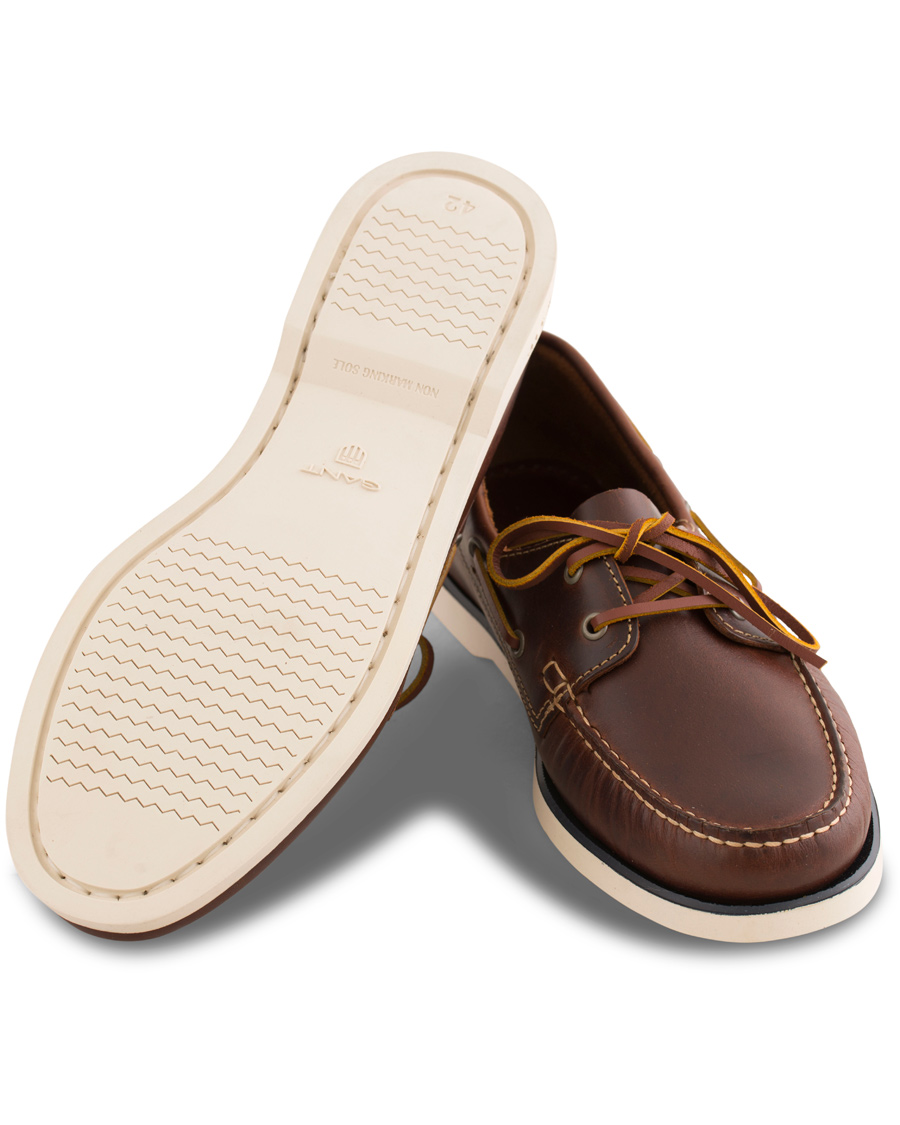 Herre | GANT Prince Leather Boat Shoe Cognac | GANT | Prince Leather Boat Shoe Cognac
